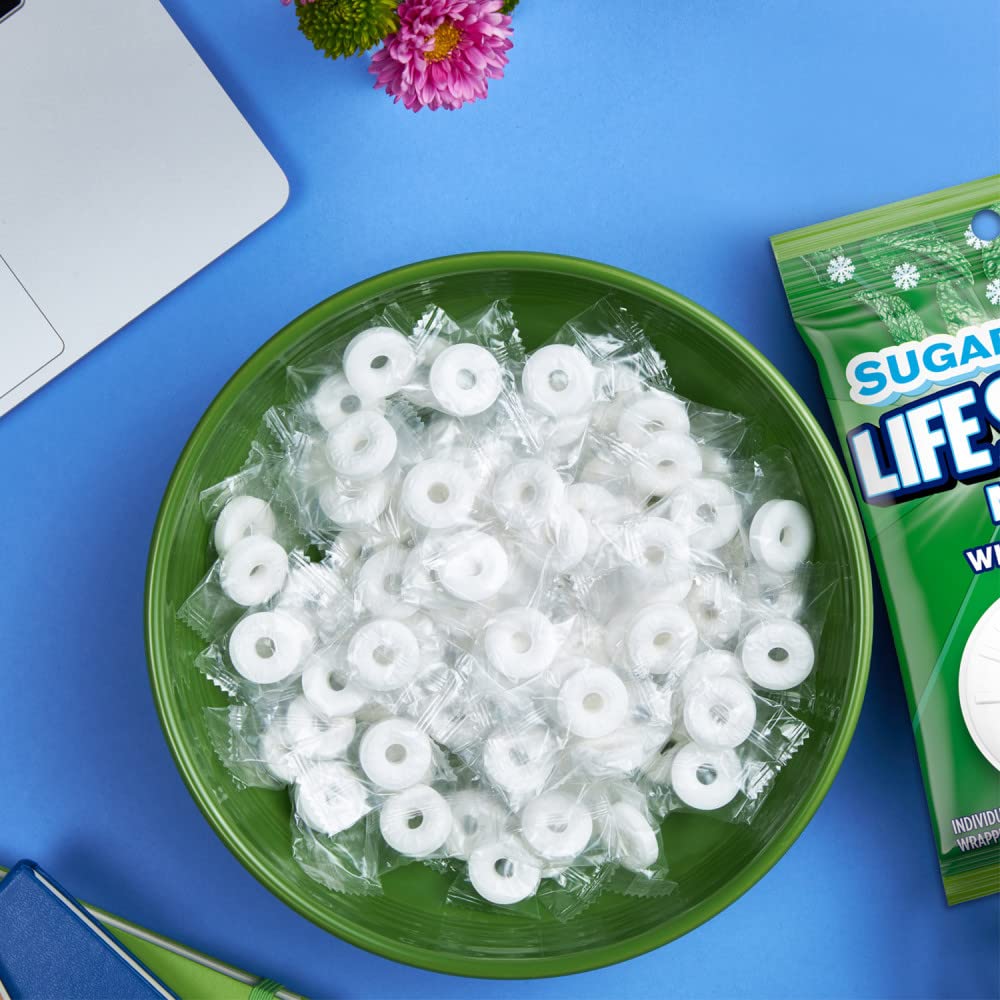 LIFE SAVERS Breath Mints Sugar Free Candy, Wint-O-Green Mint Hard Candy Bag for Goodie Bags, Road Trips, School, Work, 2.75 oz (Pack of 12) - Image 6