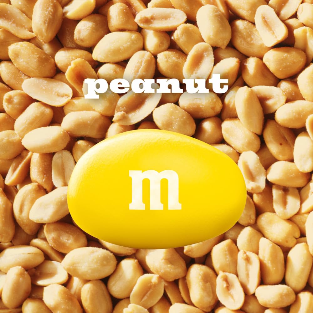M&M'S Peanut Milk Chocolate Candy Resealable Bulk Pack, Party Size, 38 oz Bag, For Sharing, Baking and Snacking - Image 5