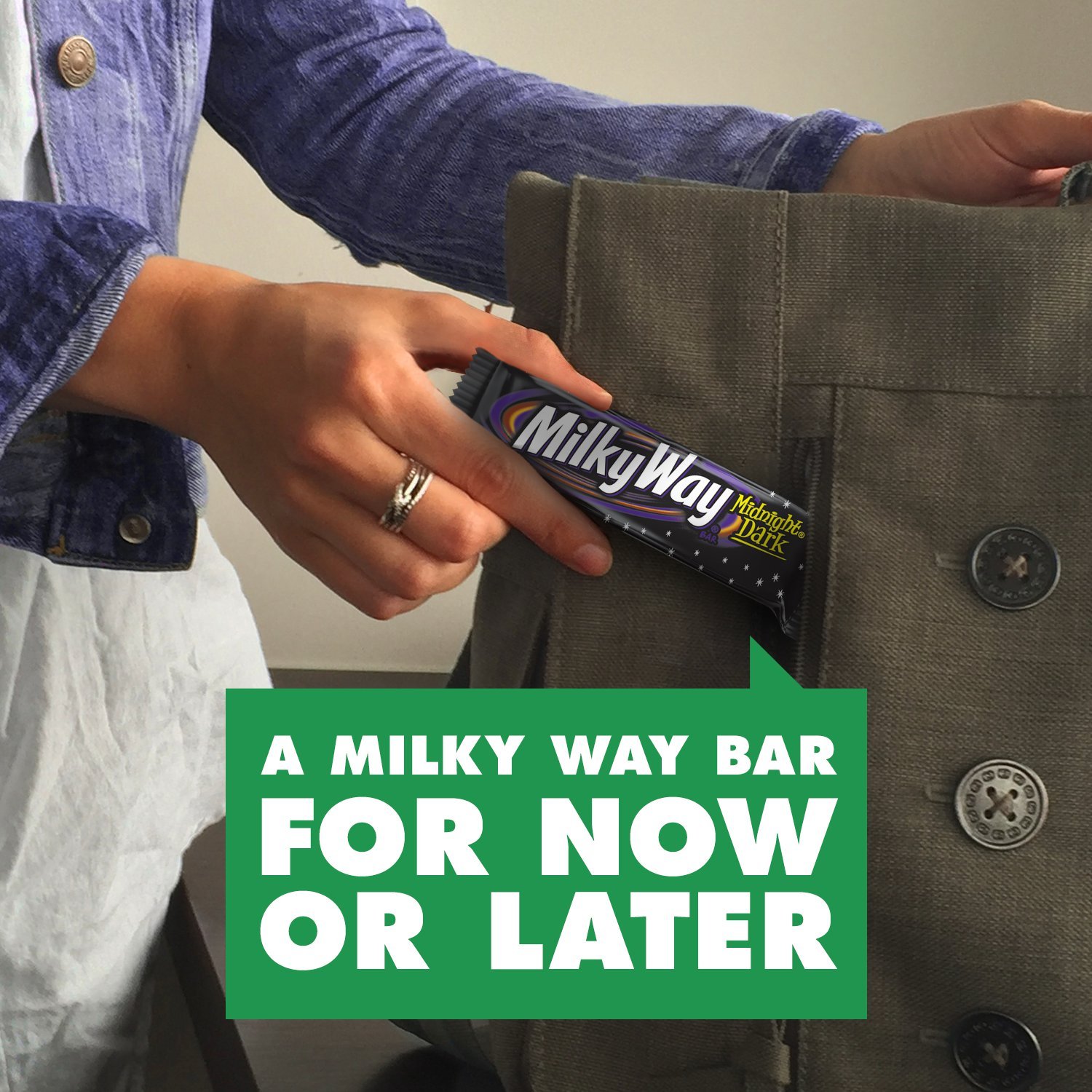 MILKY WAY Dark Chocolate Candy Bars, Midnight Dark, Full Size, 1.76 oz (Pack of 24) Chocolate Bars Bulk - Image 6