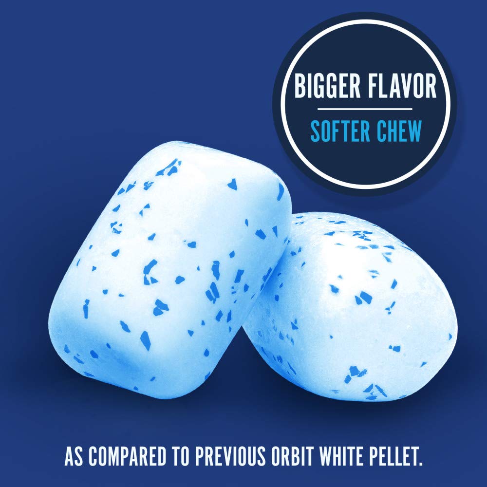 ORBIT Gum White Peppermint Sugar Free Chewing Gum Bulk Pack, 40 Piece Bottle (Pack of 4) - Image 5