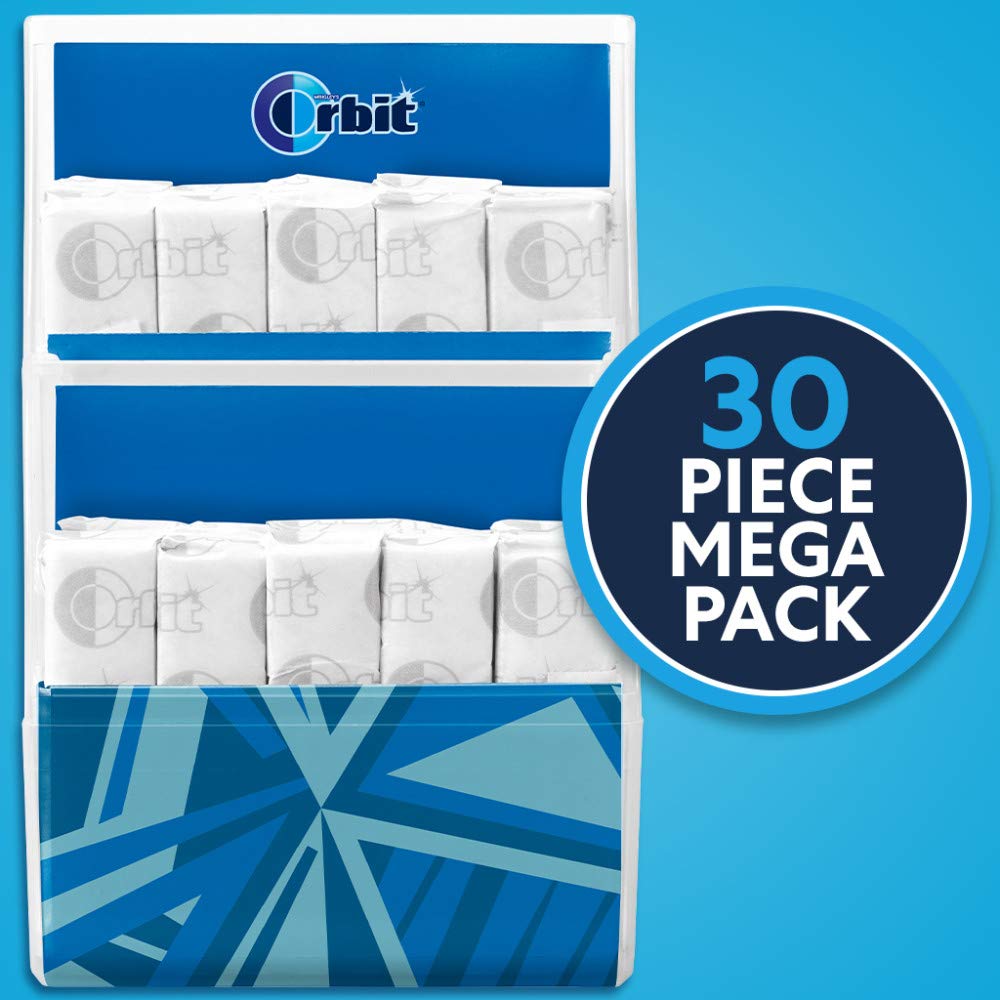 ORBIT Peppermint Sugar Free Chewing Gum Travel Essentials Mint Spring Break Travel Gum, 30 Ct Mega Pack - Image 5