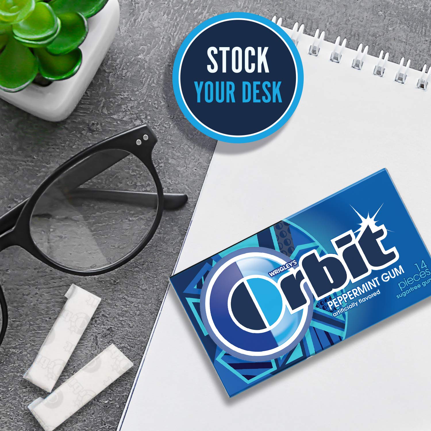 ORBIT Peppermint Sugar Free Gum Individually Wrapped, Bulk Packs of Gum, 12 Packs of 14-Pieces (168 Total Pieces) - Image 5
