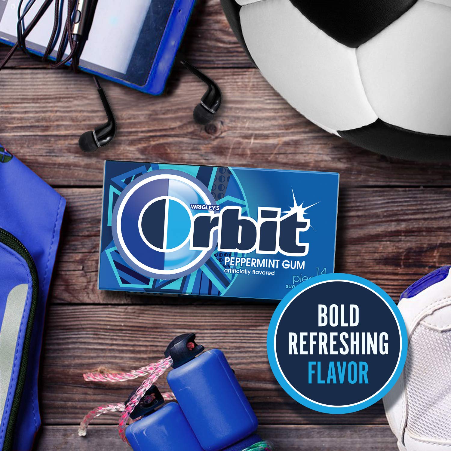 ORBIT Peppermint Sugar Free Gum Individually Wrapped, Bulk Packs of Gum, 12 Packs of 14-Pieces (168 Total Pieces) - Image 6