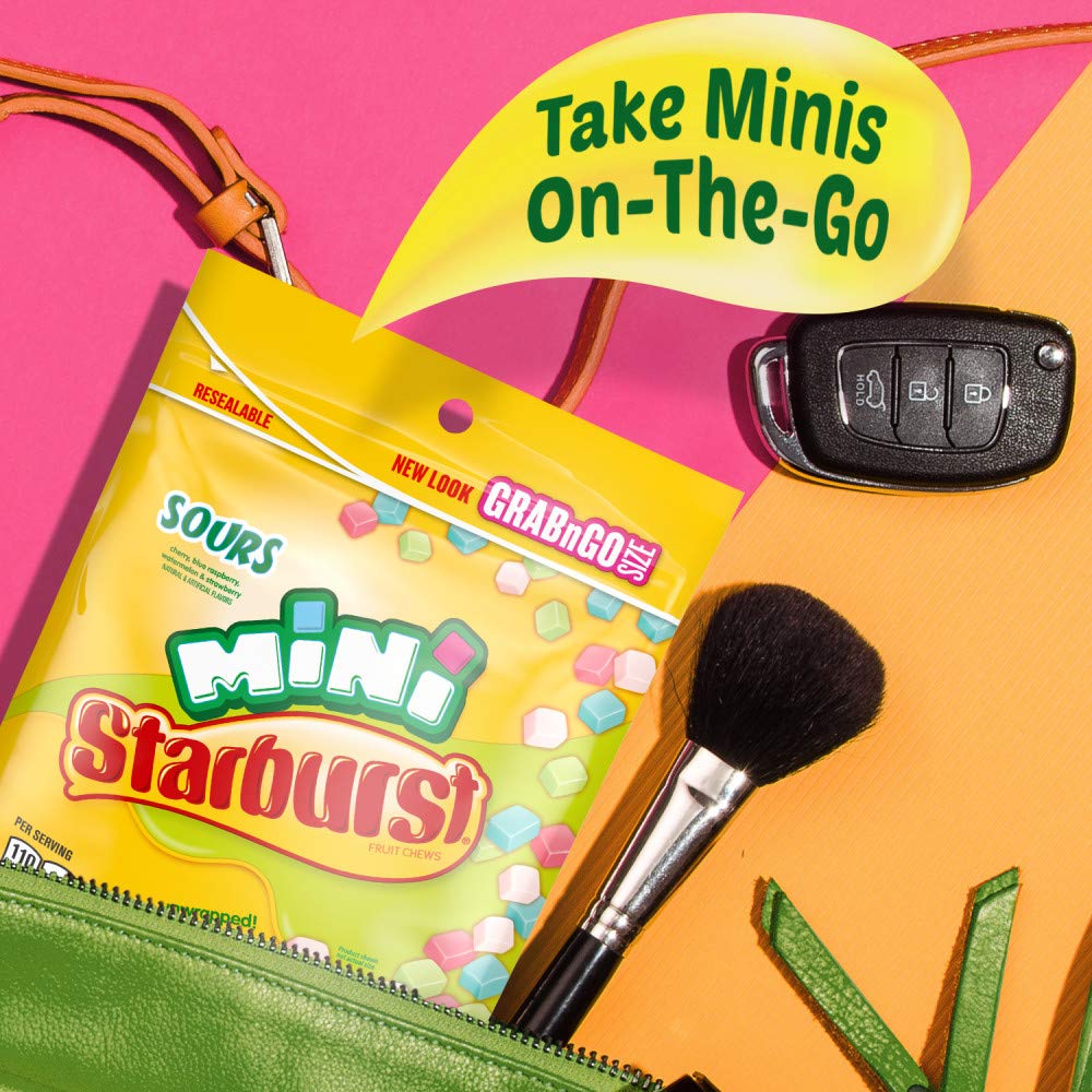 STARBURST Fruit Chews Candy - Minis Sours, 8oz (Pack of 8) - Delicious Mini Candy, Sour Candy Bulk - Image 5